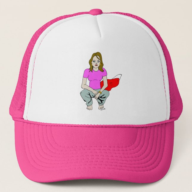 foxy girl  trucker hat (Front)