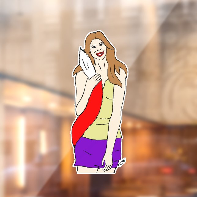 foxy girl window cling (Sheet 2)