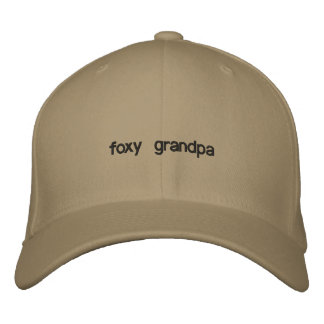 foxy grandpa embroidered hat