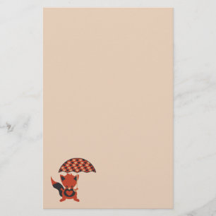 Foxy Hearts Stationery