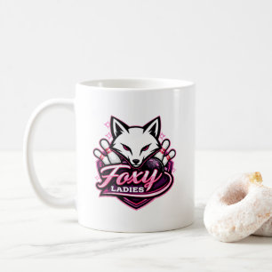 Foxy Ladies Bowling Team Logo Coffee Mug