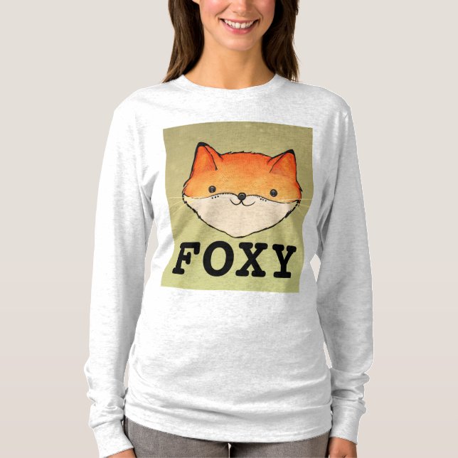 FOXY LADIES FUNNY FOX T-SHIRTS (Front)