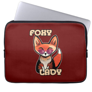 Foxy Lady   Cute Fox Laptop Sleeve