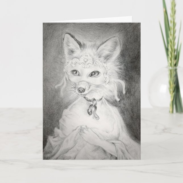 Foxy Lady Greeting Card (Front)