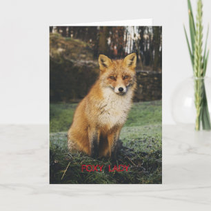 Foxy Lady Greeting Card