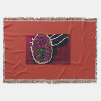 Foxy Ladybug Bride Throw Blanket