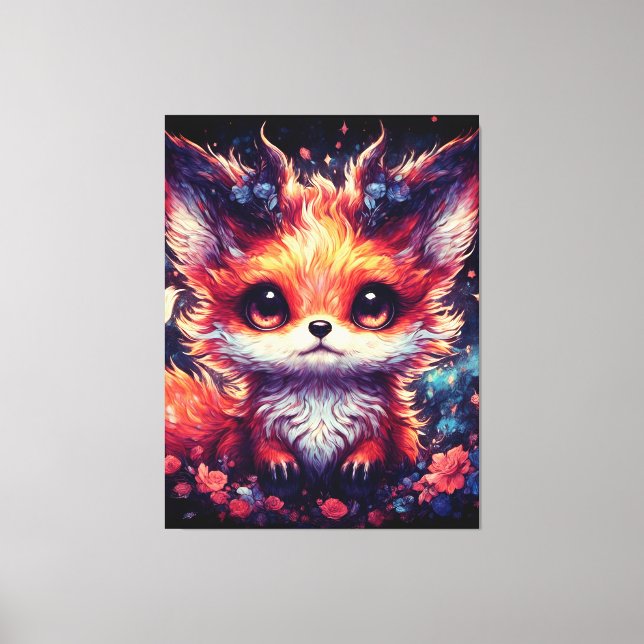 Foxy Little Devil Canvas Print (Front)