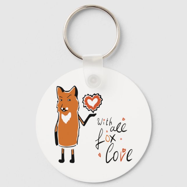 Foxy Love Key Ring (Front)