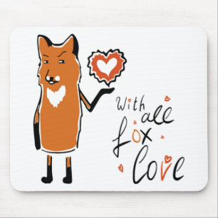Foxy Love Mouse Mat