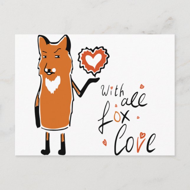 Foxy Love Postcard (Front)