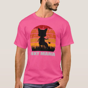 Foxy Mama Retro Vintage fox lovers, Cooking Mother T-Shirt
