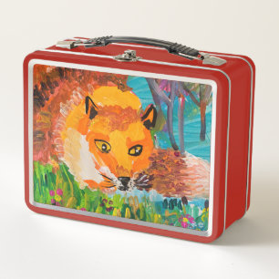 Foxy Metal Lunch Box