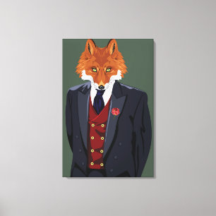 Foxy Portrait Canvas Print