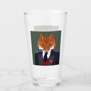 Foxy Portrait Glass