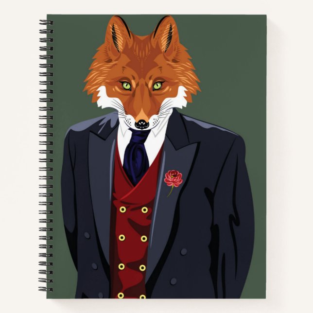 Foxy Portrait Notebook (Front)