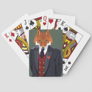 Foxy Portrait Playing Cards