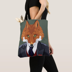 Foxy Portrait Tote Bag
