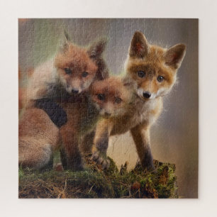 Foxy Triplets Jigsaw Puzzle
