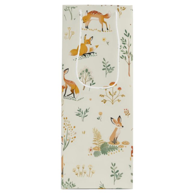 "Foxy Wine Gift Bag" Bag (Front)