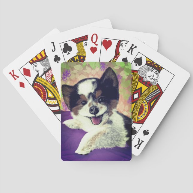 Foxy's Happy Dog Face Playing Cards (Back)