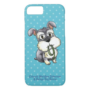 Fozi - Polkadot Schnauzer Cell Phone Case - 1