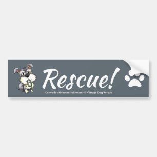 Fozi - Schnauzer Rescue Bumper Sticker