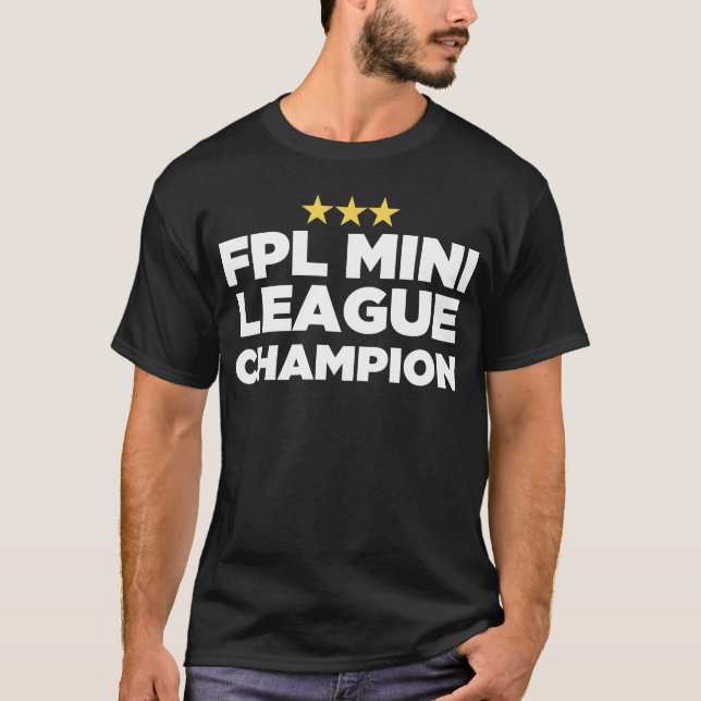 FPL Mini League Champion (3 Stars)  T-Shirt (Front)