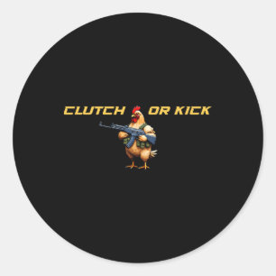 Fps Gamer Funny Cs First Person Competitive Gaming Classic Round Sticker