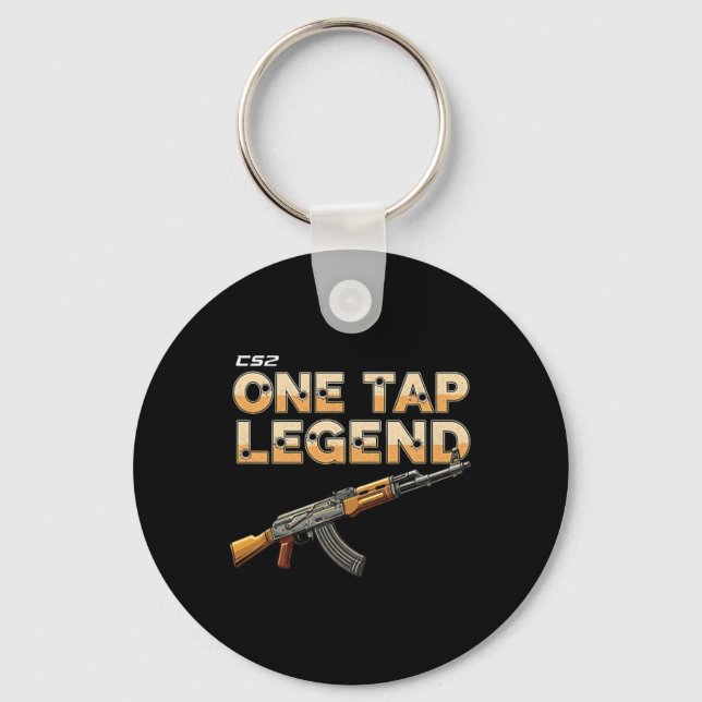 Fps Gamer Funny Cs First Person Competitive Gaming Key Ring (Front)