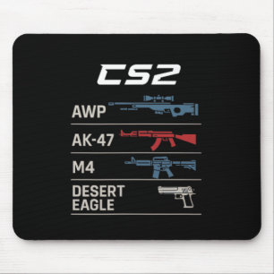 Fps Gamer Funny Cs First Person Competitive Gaming Mouse Mat