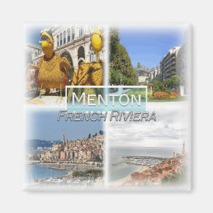 FR0129 Europe, France, Menton, Fridge Magnet