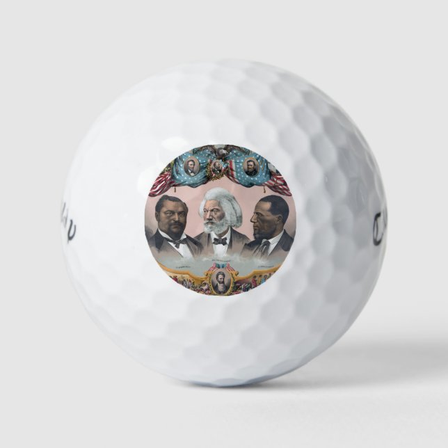 Fr3d3rick Bailey Douglass with Black Abolitionist  Golf Balls (Front)