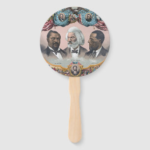 Fr3d3rick Bailey Douglass with Black Abolitionist  Hand Fan