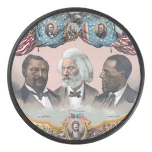 Fr3d3rick Bailey Douglass with Black Abolitionist Hockey Puck