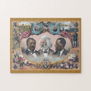 Fr3d3rick Bailey Douglass with Black Abolitionist Jigsaw Puzzle