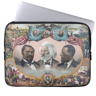 Fr3d3rick Bailey Douglass with Black Abolitionist Laptop Sleeve