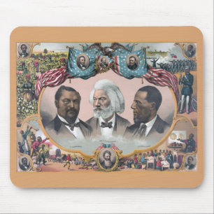 Fr3d3rick Bailey Douglass with Black Abolitionist  Mouse Mat