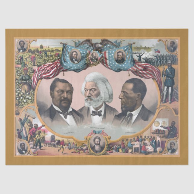 Fr3d3rick Bailey Douglass with Black Abolitionist  Tissue Paper (Front)