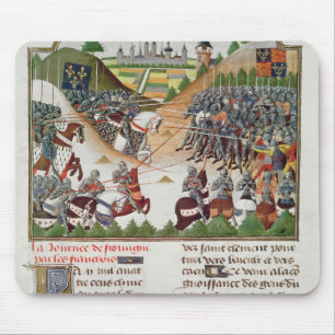 Fr 2691 f.183 Battle scene, by Jehan Charetier Mouse Mat