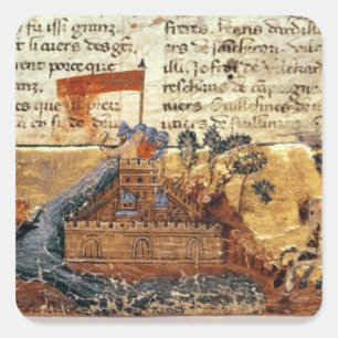 Fr 4972 f.1: Jerusalem in the Crusades Square Sticker