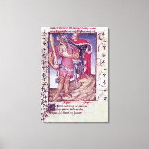 Fr 606 f.11 Ulysses piercing the eye of the Cyclop Canvas Print