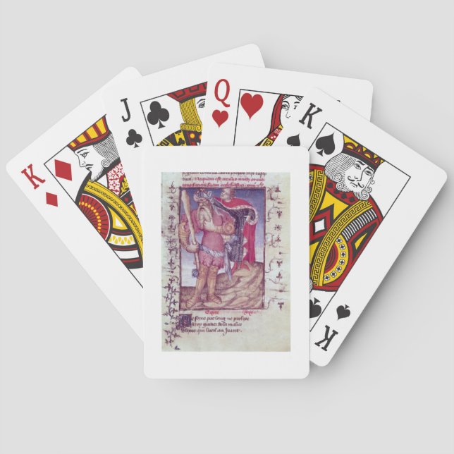 Fr 606 f.11 Ulysses piercing the eye of the Cyclop Playing Cards (Back)