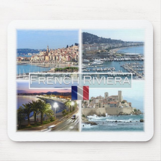 FR France  - French Riviera - Côte d'Azur - Mouse Mat (Front)