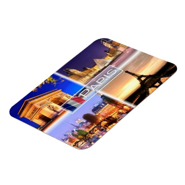 FR France - Paris By Night - Magnet (Left Side)
