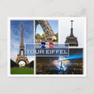 FR France - The Eiffel Tower Paris - Postcard