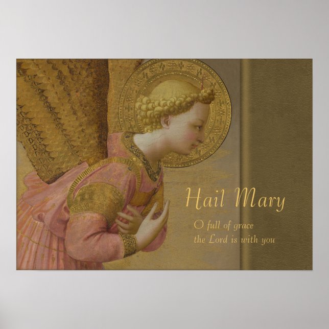 Fra Angelico Annunciation angel CC0816 Poster (Front)