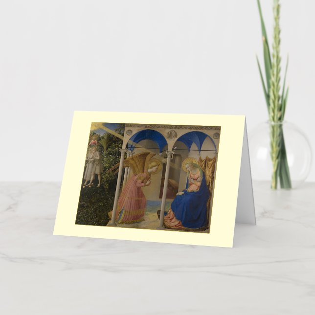 Fra Angelico Annunciation foil greeting card (Front)