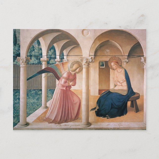 Fra Angelico- Annunciation Postcard (Front)