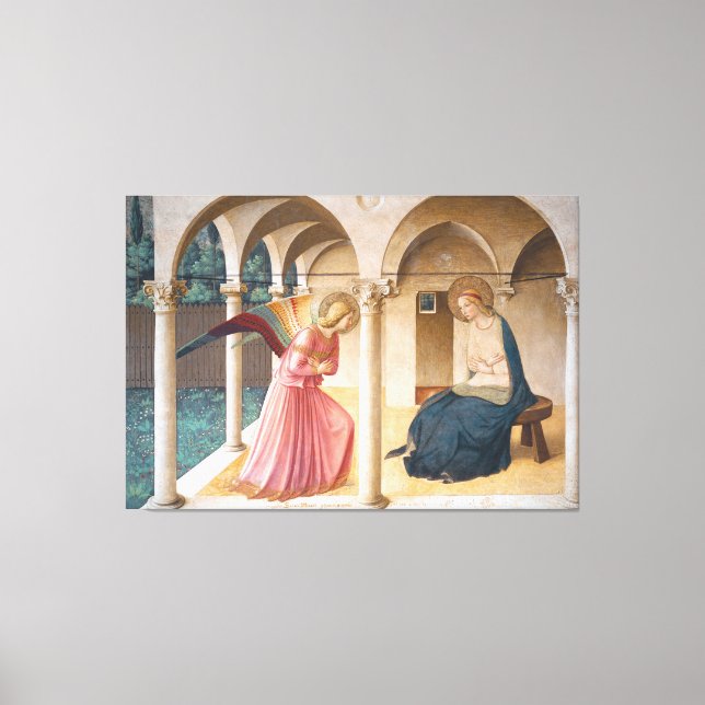 Fra Angelico (c.1395-1445) - The Annunciation Canvas Print (Front)