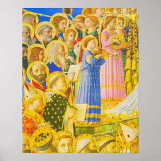 Fra Angelico, Chorus of saints and angels Poster
